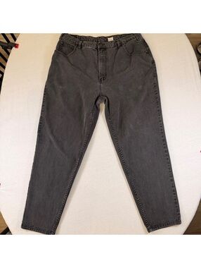 Vintage Jordache gray black jeans baggy Fadded